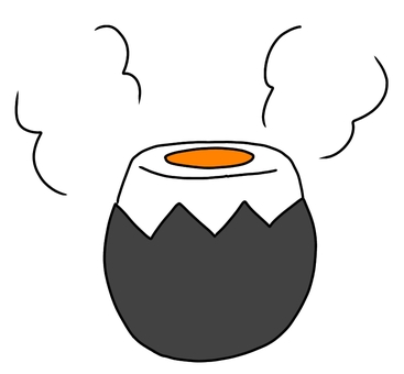 黒ゆで卵 ゆで卵,食べ物,暖かい,アイコン,料理,名物,手書きのイラスト素材