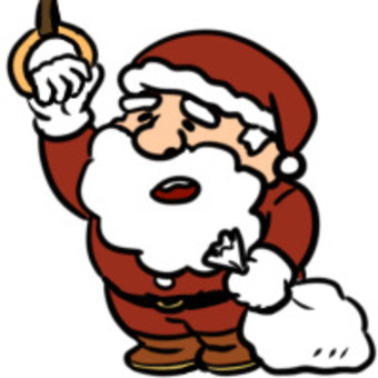電車で座れないサンタさん サンタ,電車,つり革,袋,クリスマス,高齢者のイラスト素材