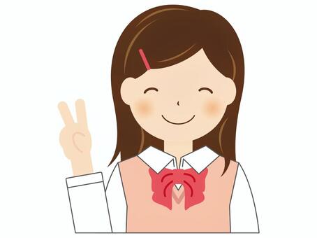 Illustration, a smile, student, cram school, JPG and PNG