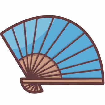 扇　扇子のかわいいデフォルメイラスト 扇,扇子,日本文化,紙,竹,和紙,夏,風,涼む,舞扇のイラスト素材