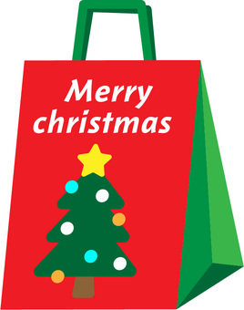 Christmas pattern paper bag 01 paper bag, christmas, paper bag, present, JPG, PNG and EPS