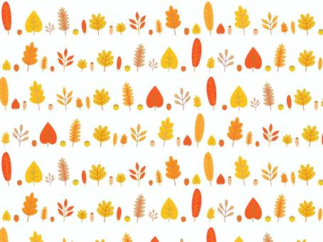 北欧風の秋の紅葉・落ち葉のかわいい背景1 秋,紅葉,背景,もみじ,和風,楓,葉,ベクター,柄,シンプルのイラスト素材