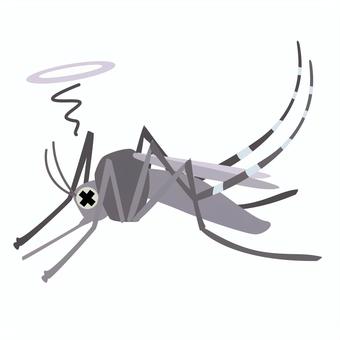 蚊4c_002 蚊,昆虫,害虫,か,虫,生物,カラー,殺虫,死,イラストのイラスト素材