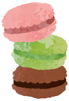 Illustration, handwriting, macaroon, meringue, 