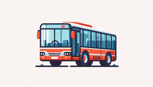 Illustration, ônibus, veículo, o transporte público, 