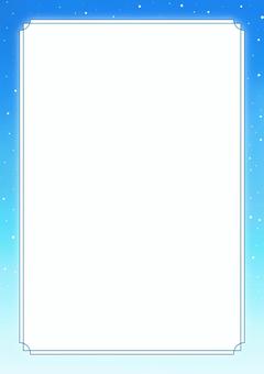 星空背景３　フレームあり チラシ,pop,ポスターのイラスト素材