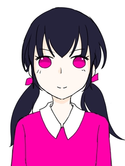 二つ結びの女の子5 二つ結びの女の子5 女の子,二つ結び,ピンクのイラスト素材