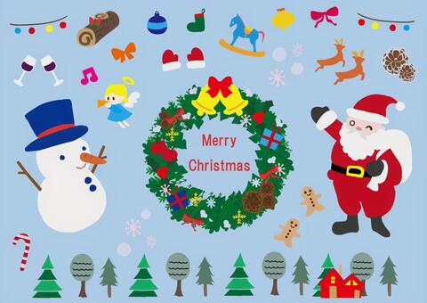 Cute Christmas illustration set, JPG, PNG and AI Cute Christmas illustration set, , JPG, PNG and AI