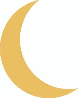 Japanese style icon of a crescent moon for viewing the moon, JPG, PNG and EPS Japanese style icon of a crescent moon for viewing the moon, month, moon viewing, full night, JPG, PNG and EPS