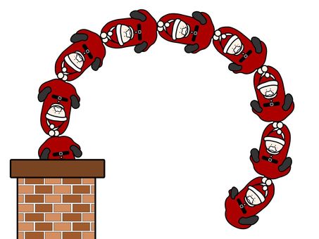 Santa Claus dives into the chimney! !, JPG 和 PNG Santa Claus dives into the chimney! !, 圣诞老人, 烟囱, 潜水, JPG 和 PNG