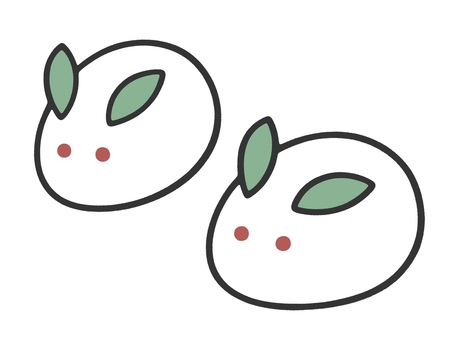 Snow rabbit ②, , JPG and PNG