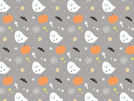 ハロウィンパターン背景 ハロウィンパターン背景 ハロウィン,背景,かわいい,かぼちゃ,おばけ,ポップ,星,コウモリ,蜘蛛の巣,十字架のイラスト素材