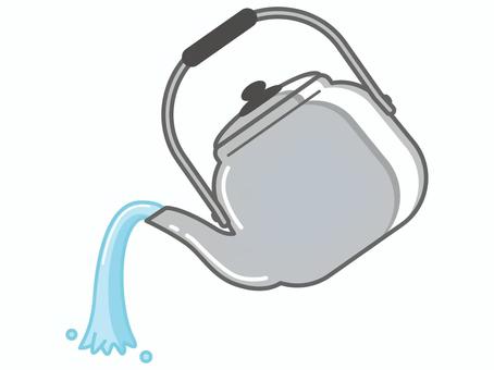 Illustration, a kettle, kitchenware, water, 