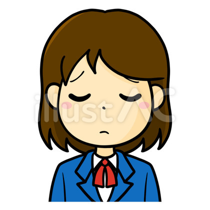 女子学生 困る