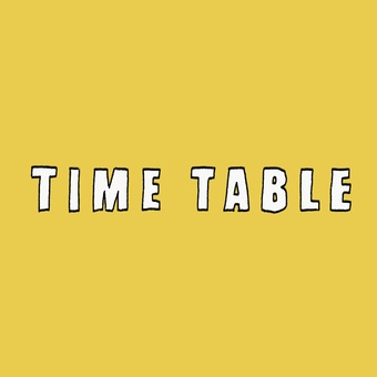 ラフな感じがいい！『TIMETABLE』 手書き,文字,マルシェ,お祭り,おしゃれ,楽しい,案内,かわいい,ラフ,ハンドメイドマーケットのイラスト素材