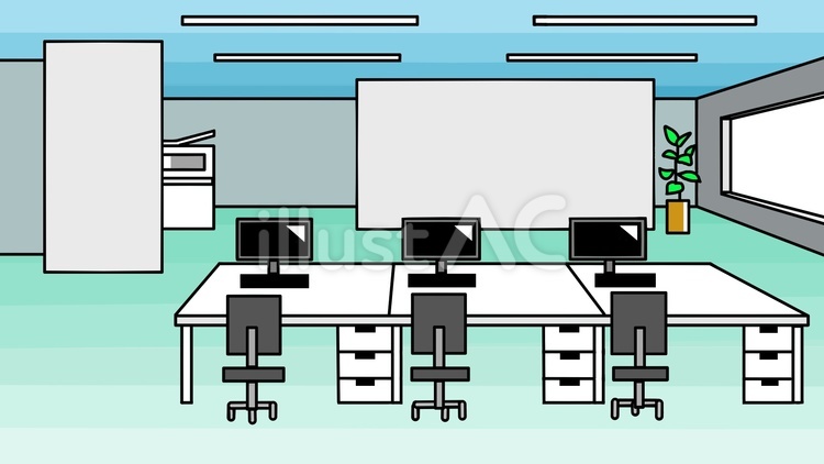 オフィスの風景 オフィス,仕事場,事務室のイラスト素材