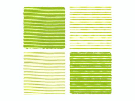 手描きストライプ背景セット04 背景,ストライプ,縞模様,背景色,手書き,四角形,かわいい,ポップ,おしゃれ,楽しいのイラスト素材