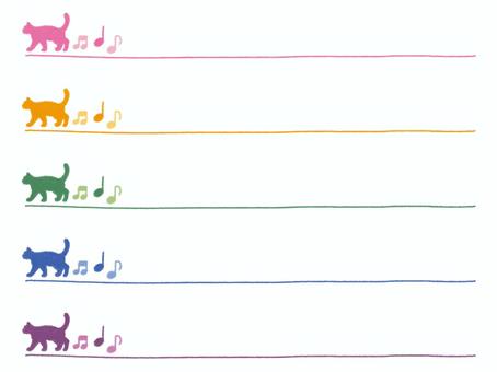 Simple cat crayon line set, JPG and PNG Simple cat crayon line set, cat, onp, crayon, JPG and PNG