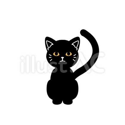 黒猫(縁取りなし)