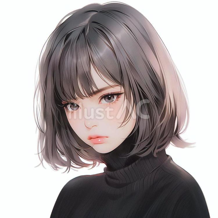 落ち込む女性 人物,女性,美女のイラスト素材