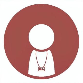 会社員　アイコン 社員証,アイコン,sns,丸,社会人,会社員のイラスト素材