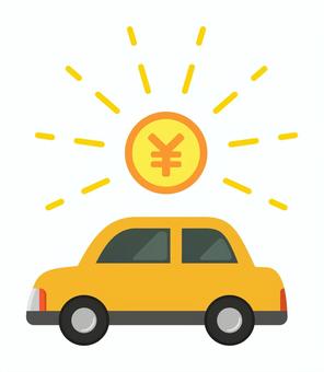 車とお金 車,お金,アイコン,乗り物,運転,交通,料金,ローン,リース,レンタルのイラスト素材