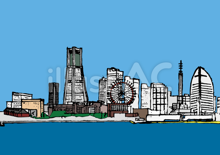 横浜(ai) 横浜,港,神奈川のイラスト素材