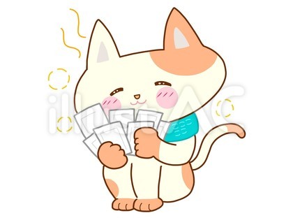 寒さ対策で大量のカイロを使い温まる猫
