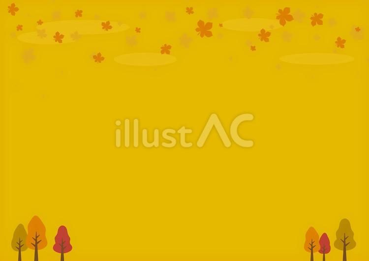 秋の落ち葉が舞う風景02 秋,紅葉,背景のイラスト素材