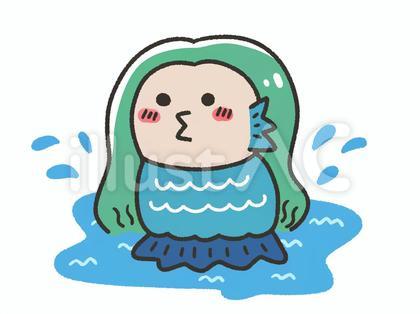 海からやってきたアマビエ