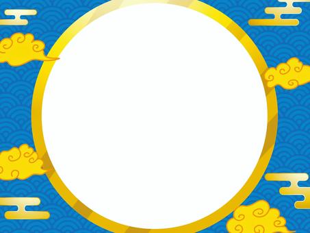 正月和風和柄年賀状