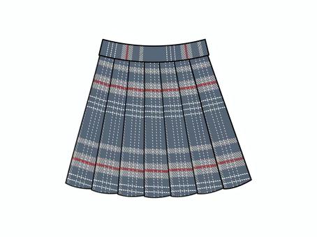 チェックスカート チェックスカート スカート,チェック,タータンチェック,プリーツスカート,衣類,洋服,制服のイラスト素材