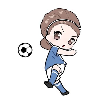 Illustration, football, female, club activities, 