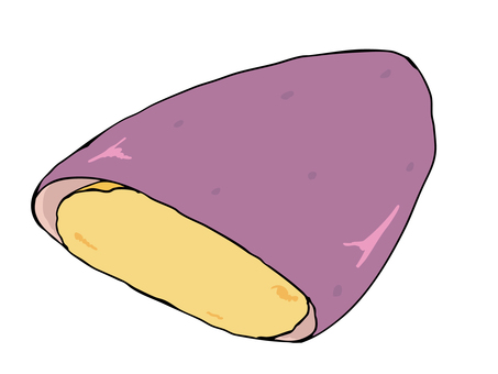 コグマパン コグマパン コグマパン,さつまいも,パン,食べ物,韓国,主線あり,イラスト素材,広告,チラシ,cmのイラスト素材