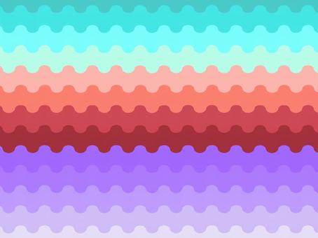 カラフルな世界 背景,壁紙,カラフル,パステルカラー,波線,模様のイラスト素材