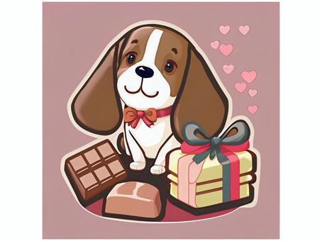 Valentine gift beagle 30, , JPG and PNG