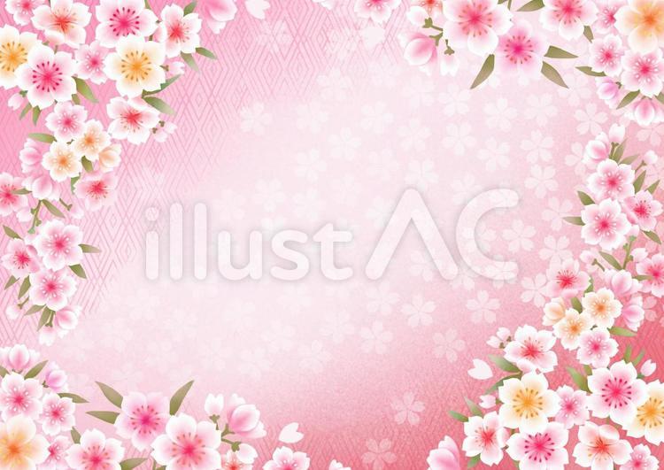 桜フレーム 桜,桜フレーム,花のイラスト素材