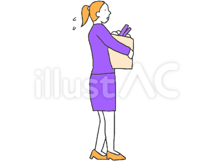 荷物を運ぶ女性