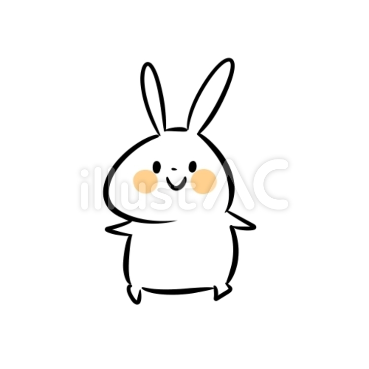うさぎ うさぎ,かわいい,動物のイラスト素材