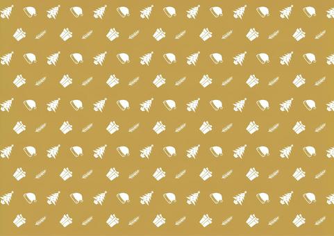 #3442金背景クリスマス総柄 クリスマス,クリスマス柄,クリスマスパターン,総柄,パターン,金,背景,壁紙,包装紙,ギフト包装のイラスト素材