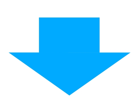 下向き矢印　青 矢印,下矢印,青,下降,向き,注意,注目,ポイント,ベクトル,アイコンのイラスト素材