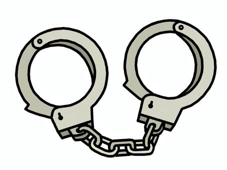 手錠 手錠,器具,逮捕,拘束,警察のイラスト素材