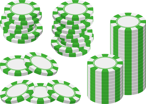 Illustration, fichas de casino, casino, chip, 