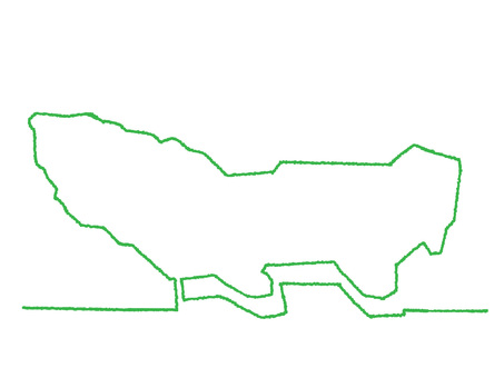東京の一筆書き 東京,地図,一筆,線画,手描き,挿絵,ワンポイント,素材,商用可,無料のイラスト素材