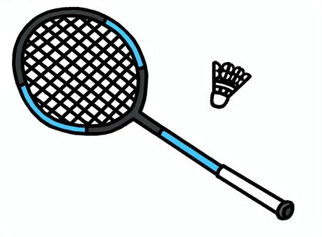 バドミントン バドミントン,シャトル,ラケット,スポーツ,羽球,イラストのイラスト素材