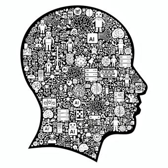 AIをイメージしたダミーヘッド