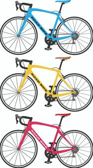 Road bike 2 left side, bicycle, road bikes, pedal, JPG, PNG and AI