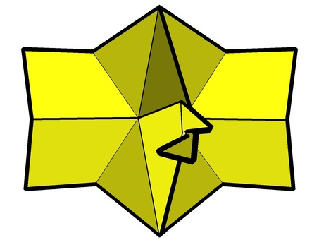 yellow camera origami icon, oligami, jouer, papier, JPG and PNG