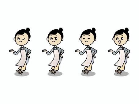 guide housewife, JPG, PNG and AI guide housewife, housewife, female, apron, JPG, PNG and AI