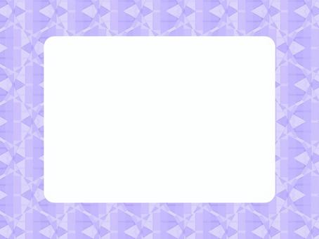 紫の幾何学模様の四角フレーム94 フレーム,幾何学,背景,枠,飾り枠,囲み枠,紫,四角,四角形,長方形のイラスト素材